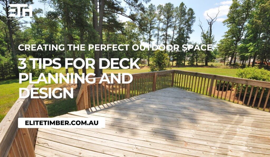 Deck planning and designing